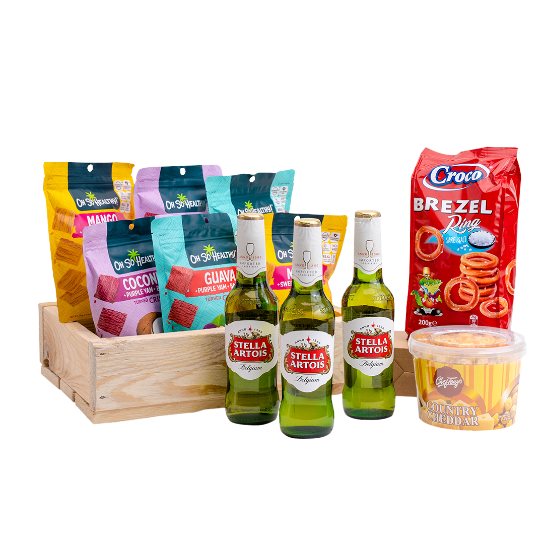 Stella Artois Savory Snacks Basket